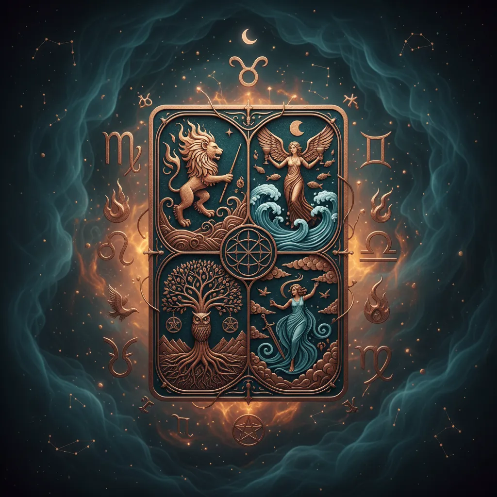 Tarot 4 elementos: Descubre la influencia de los signos y la naturaleza